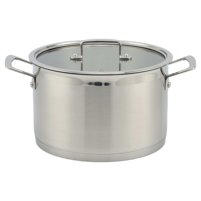 Factory New Arrival Stainless Steel Cookware Set Cooking Pots With Handle Impact Bonded Bottom Cookware Set Frypan Saucepan