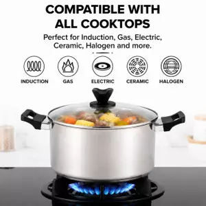Factory New Arrival Stainless Steel Cookware Set with Bakelite Handle Cooking Pots and Pans Brazed Bottom Cookware Set Saucepan