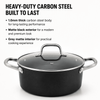 Factory Supply Wholesale Carbon Steel Soup Stock Pot Casserole with Glass Lid Multipurpose Induction Cookware Kitchen Cooking Pot
