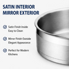 Factory Supply Stainless Steel Saute Pans With Stainless Steel Handle and Glass Lid Brazed Bottom Pans Saute Pans All Cooktops