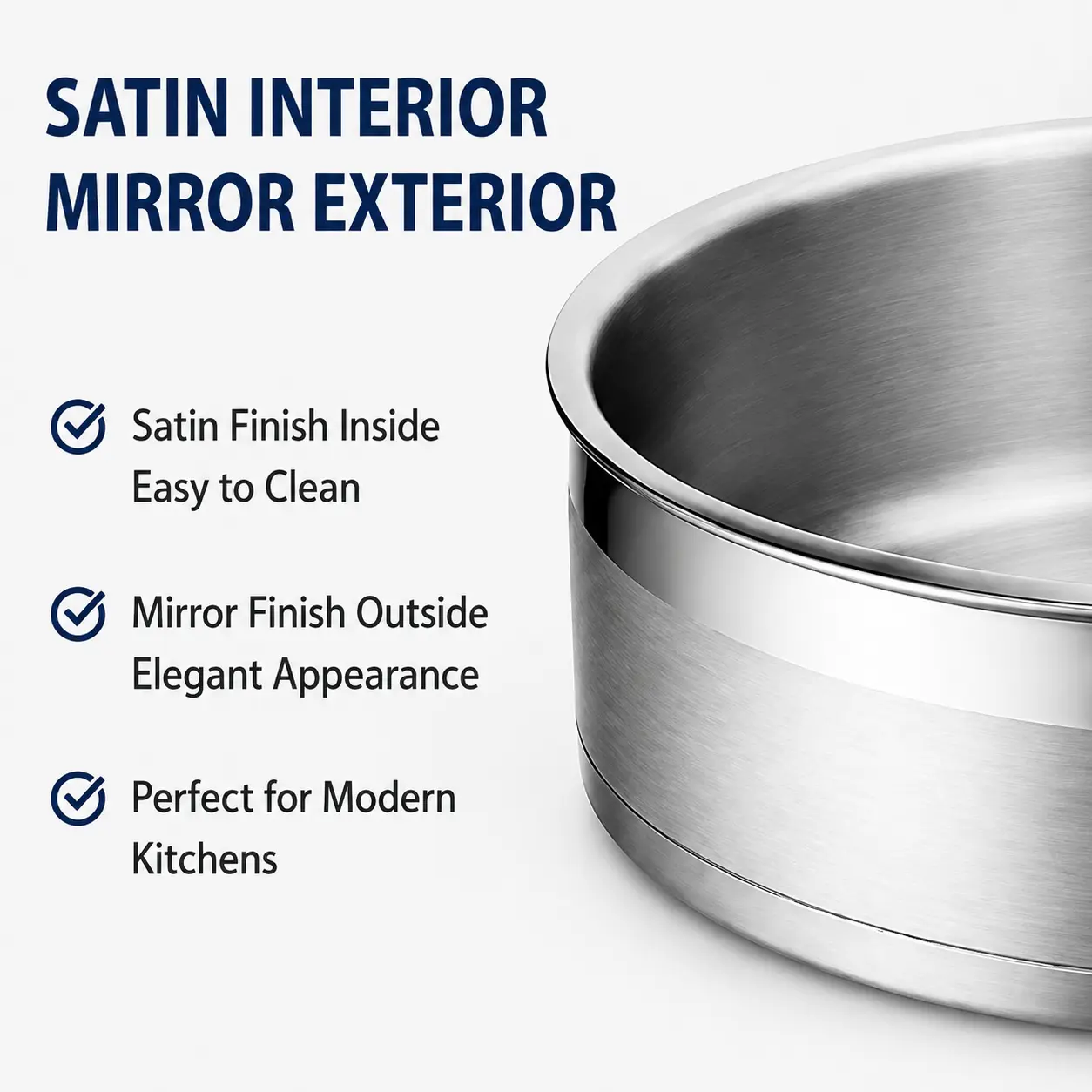 Factory Supply Stainless Steel Saute Pans With Stainless Steel Handle and Glass Lid Brazed Bottom Pans Saute Pans All Cooktops