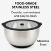 Factory Arrival Stainless Steel Non Slip Salad Mixing Bowl Set With Glass Lids Home Kitchenware for Salad Cooking Baking
