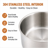 Factory New Arrival 10 Pieces 5-ply Copper Cookware Sets 5-ply Kitchen Cooking Pot with Stainless Steel Lid Fine-line Design