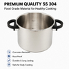 Factory Supply Multi-Functional Stainless Steel Pressure Cooker 4L 5L 6L 7L Sizes Stainless Steel Fast Cooking Pressure Cooker
