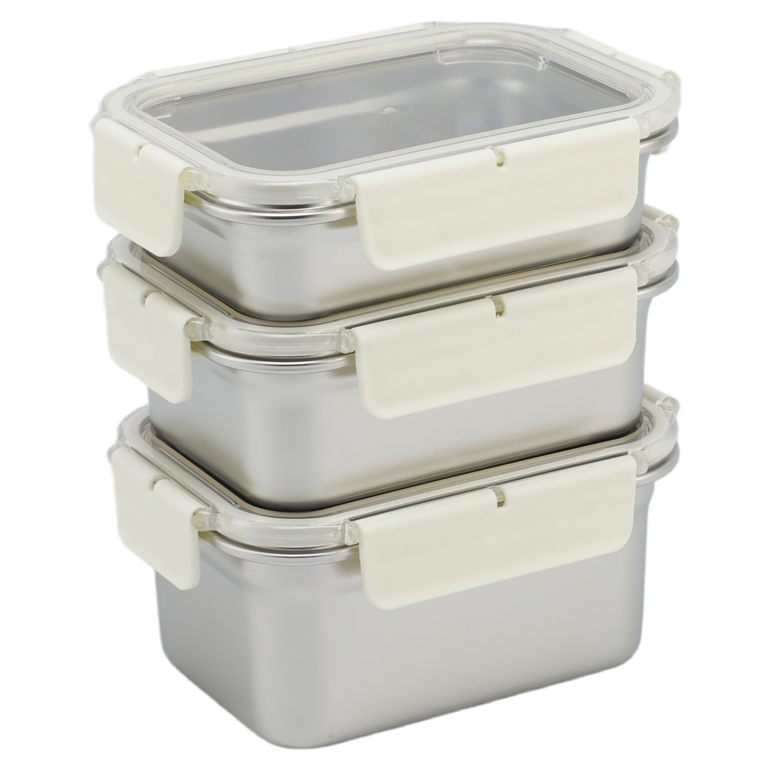 Premium Food Grade Stainless Steel Bento Lunch Box Air Tight with Leak-Proof Lid for Refrigerator Storage & Food Container