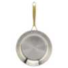 Factory Customized Hot Sale Wholesale 3 Layer Copper Tri-ply Stainless Steel Pan 20/24/26/28cm Non-Coating Cookware Frying Pan