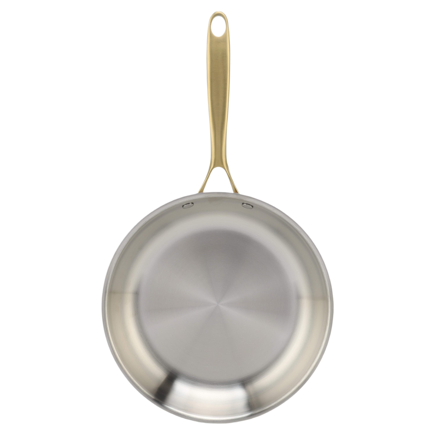 Factory Customized Hot Sale Wholesale 3 Layer Copper Tri-ply Stainless Steel Pan 20/24/26/28cm Non-Coating Cookware Frying Pan