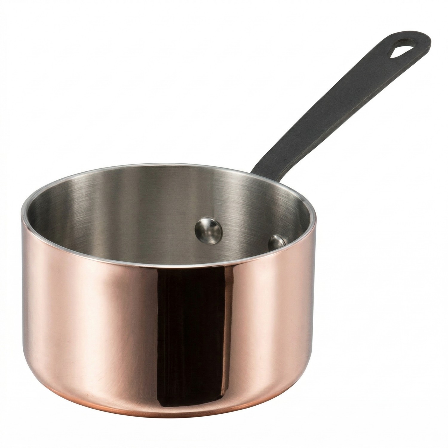 Factory New Arrival Mini Tri-ply Copper Cookware Set with Handle Cooking Pots Induction Bottom Cookware Set Saucepan Frypan