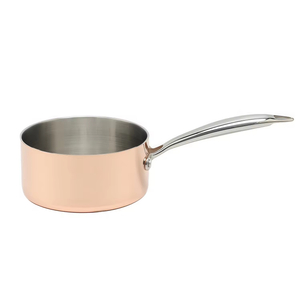 High Quality Wholesale Stainless Steel Pots and Pans Set with Copper Triply Saucepan for Capsule Bottom Milk Pot Cooking Pot Set