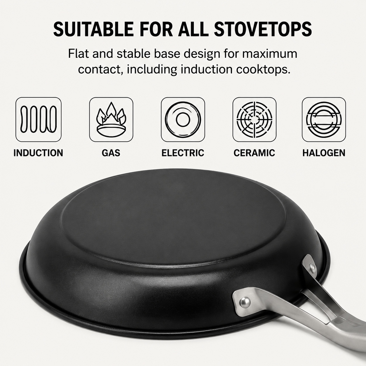 Factory New Arrival Design 20/22/24/26/28/30CM Carbon Steel Naturally Non Stick Frying Pan Skillets Induction Compatible