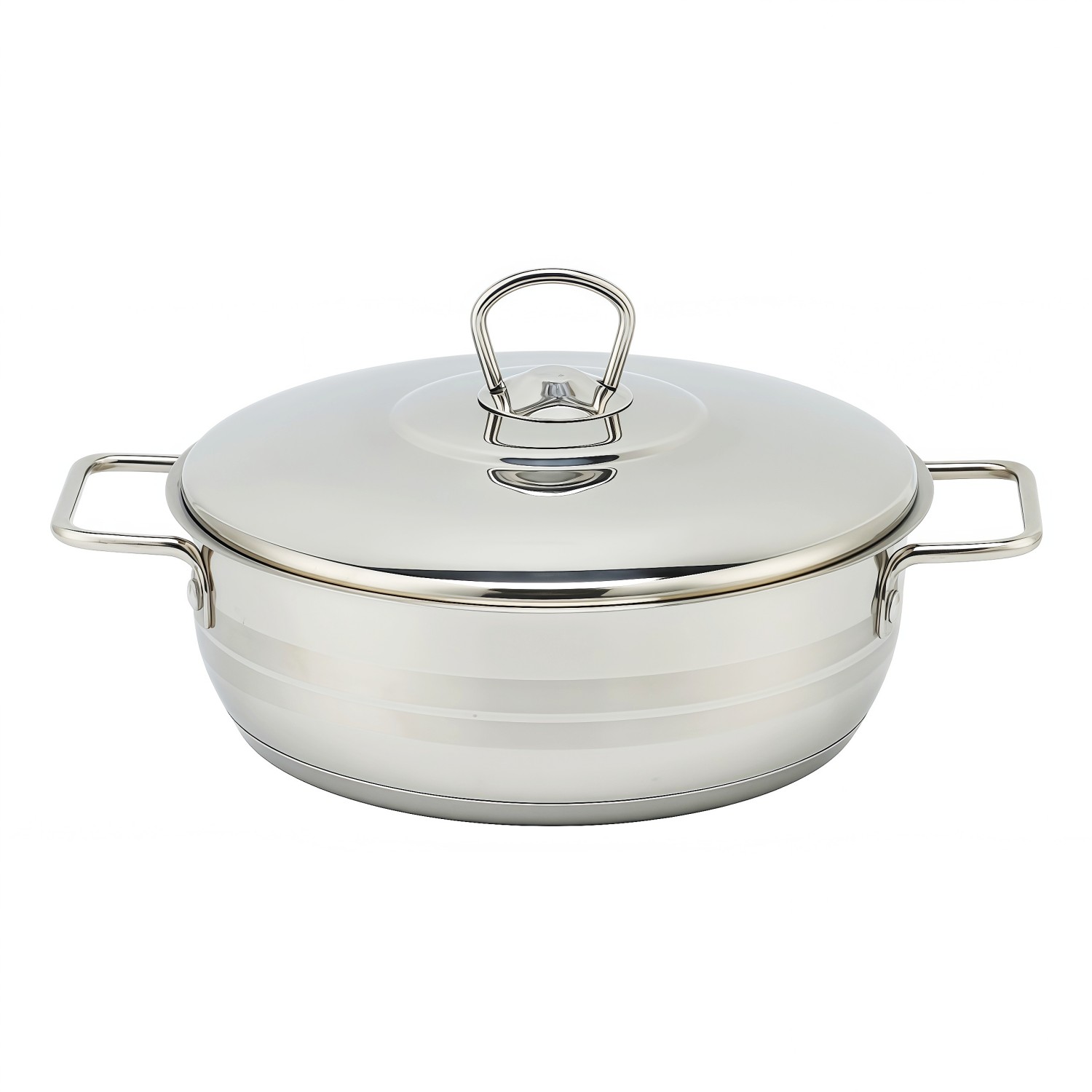 Factory New Arrival Stainless Steel Cookware Set with Handle Cooking Pots Brazed Bottom Cookware Set Casserole Set Soup & Stock Pots With Lids