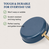 Factory New Arrival Multipurpose Tri-Ply Stainless Steel Saute Pan with Cover and Golden Handle Ceramic Nonstick Deep Saute Pan