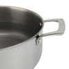 Factory New Arrival Multipurpose Hybrid Tri-Ply Stainless Steel Saute Pan with Cover and Helper Handle Stainless Steel Deep Frying Pans Saute Pan