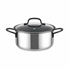 Factory Supply Wholesale 11 Pieces 5-ply Stainless Steel Cookware Sets 5-ply Kitchen Cooking Pan Pot Casserole with Black Handle