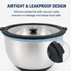 Factory Arrival Stainless Steel Non Slip Salad Mixing Bowl Set With Glass Lids Home Kitchenware for Salad Cooking Baking