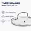 Factory New Arrival 9 Piece High Quality Wholesale 18/10 Triply Stainless Steel Pots and Pans Cookware Set Saucepan Frying Pan