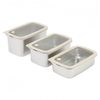 New Design Factory 304 Stainless Steel Fresh-keeping Lunch Box Glass Cover Leak-proof Heating Food Grade Microwave Sealed Box