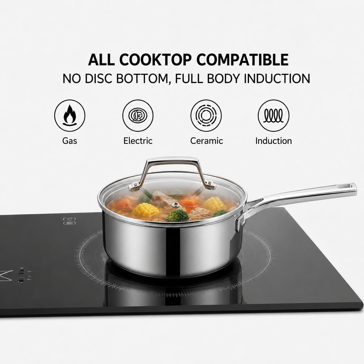 Factory New Arrival 7 Piece High Quality Wholesale Ceramic Non-stick Titanium Pots and Pans Cookware Set Saucepan Frying Pan