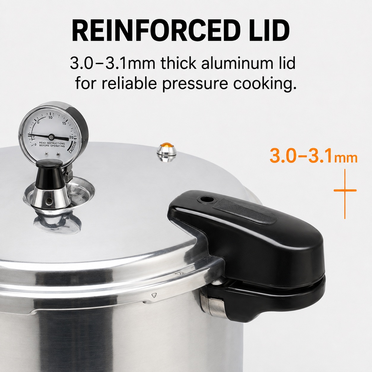 Factory Supply Multi-Functional Aluminum Alloy Pressure Cooker 16/23L Sizes Aluminum Alloy Fast Cooking for Gas Induction Cooker