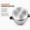 Factory Supply Multi-Functional Aluminum Alloy Pressure Cooker with Magnetic Bottom 16L 23L Sizes for Gas and Induction Cooker