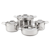 Factory New Arrival Stainless Steel Cookware Set Cooking Pots With Handle Impact Bonded Bottom Cookware Set Casserole