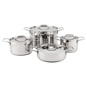 Factory New Arrival Stainless Steel Cookware Set Cooking Pots With Handle Impact Bonded Bottom Cookware Set Casserole