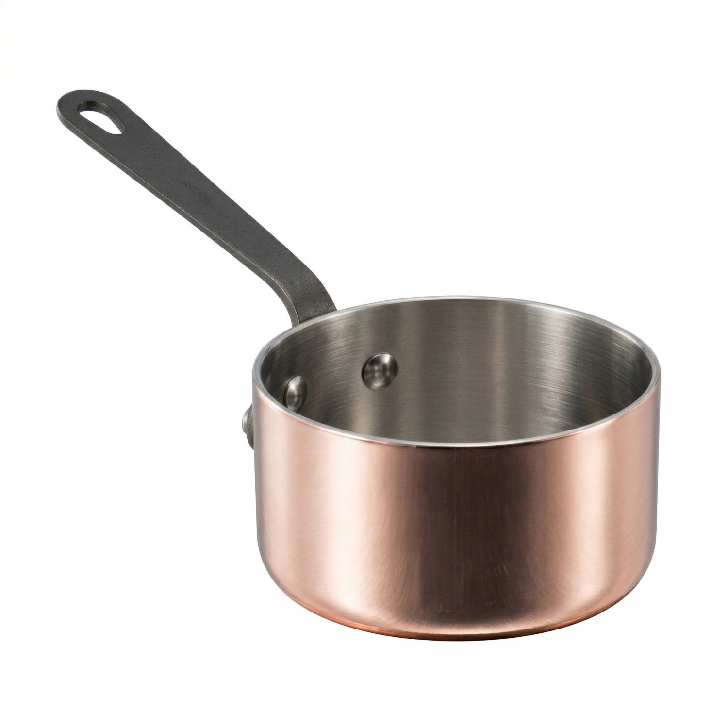 Factory New Arrival Mini Tri-ply Copper Cookware Set with Handle Cooking Pots Induction Bottom Cookware Set Saucepan Frypan