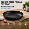 Factory New Arrival Design 20/22/24/26/28/30CM Carbon Steel Naturally Non Stick Frying Pan Skillets Induction Compatible