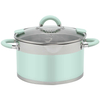 Factory Supply Stainless Steel Pots and Pans 10 PCS Cookware Set With Stainless Steel + Silicone Handle and Lid Brazed Bottom Cookware Set Pots Casserole