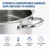 Factory Supply 8 Liter Stainless Steel Pasta Cooking Pot Set With 24cm Strainer for Pasta Steamer With Glass Lid Multi-Pot