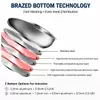 Factory Supply Stainless Steel Apple-Shaped Casserole Set With Stainless Steel + Silicone Handle and Lid Brazed Bottom Casserole