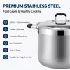 Factory Supply Wholesale Stainless Steel Belly Shape Cooking Pot Set with Stainless Steel Lid Large Capacity Soup Pot Stockpot