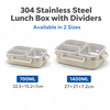 2026 New Design 304/316 Stainless Steel Fresh-keeping Box Student Bento Box Lunch Box Heating Food Grade Microwave Sealed Box 