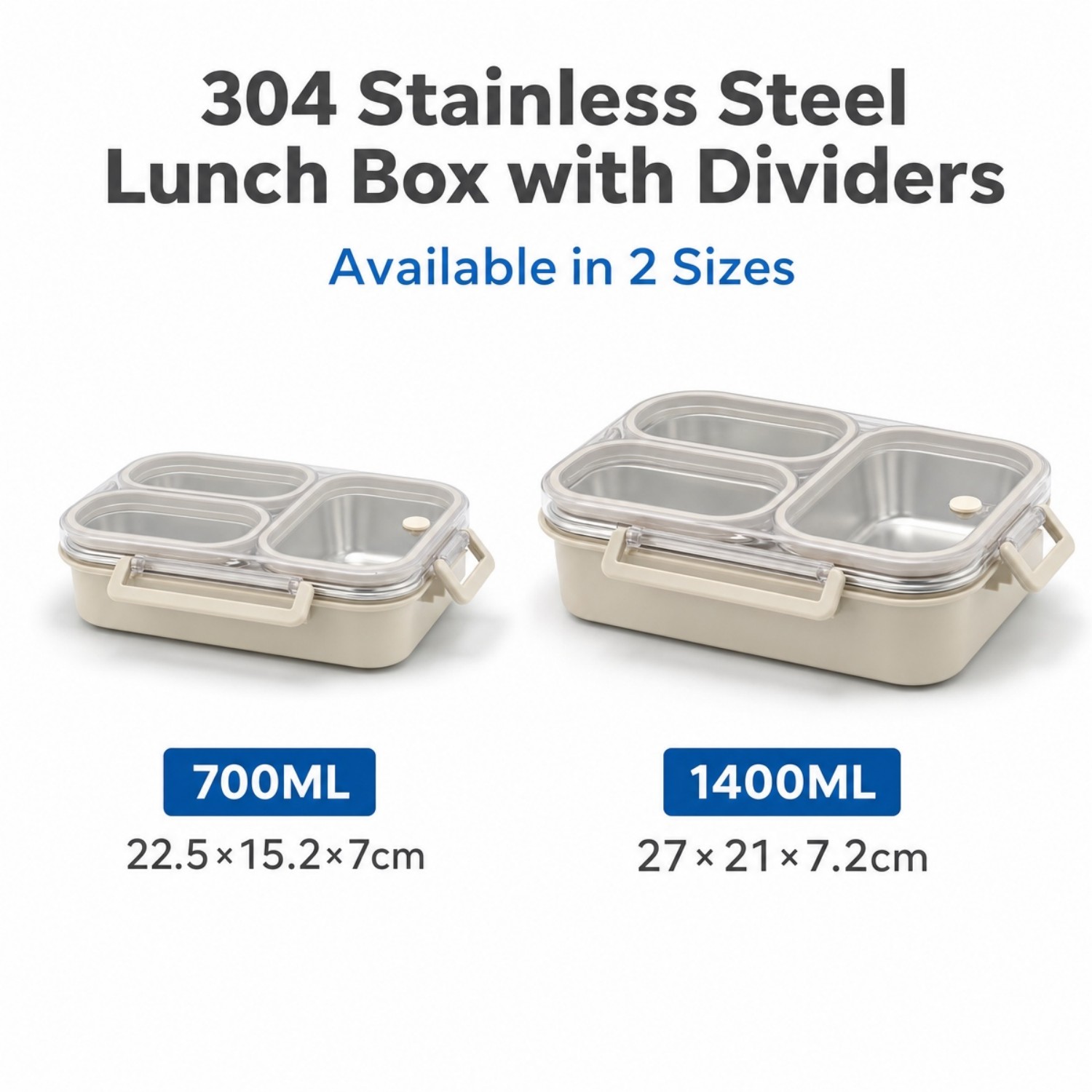 2026 New Design 304/316 Stainless Steel Fresh-keeping Box Student Bento Box Lunch Box Heating Food Grade Microwave Sealed Box 