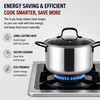 Factory New Arrival Wholesale 11 Pieces 5-ply Stainless Steel Cookware Sets 5-ply Kitchen Cooking Pan Pot Set with Black Handle