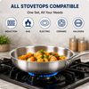 Factory New Arrival 10 Piece High Quality Wholesale 18/10 Triply Stainless Steel Pots and Pans Cookware Set Saucepan Frying Pan