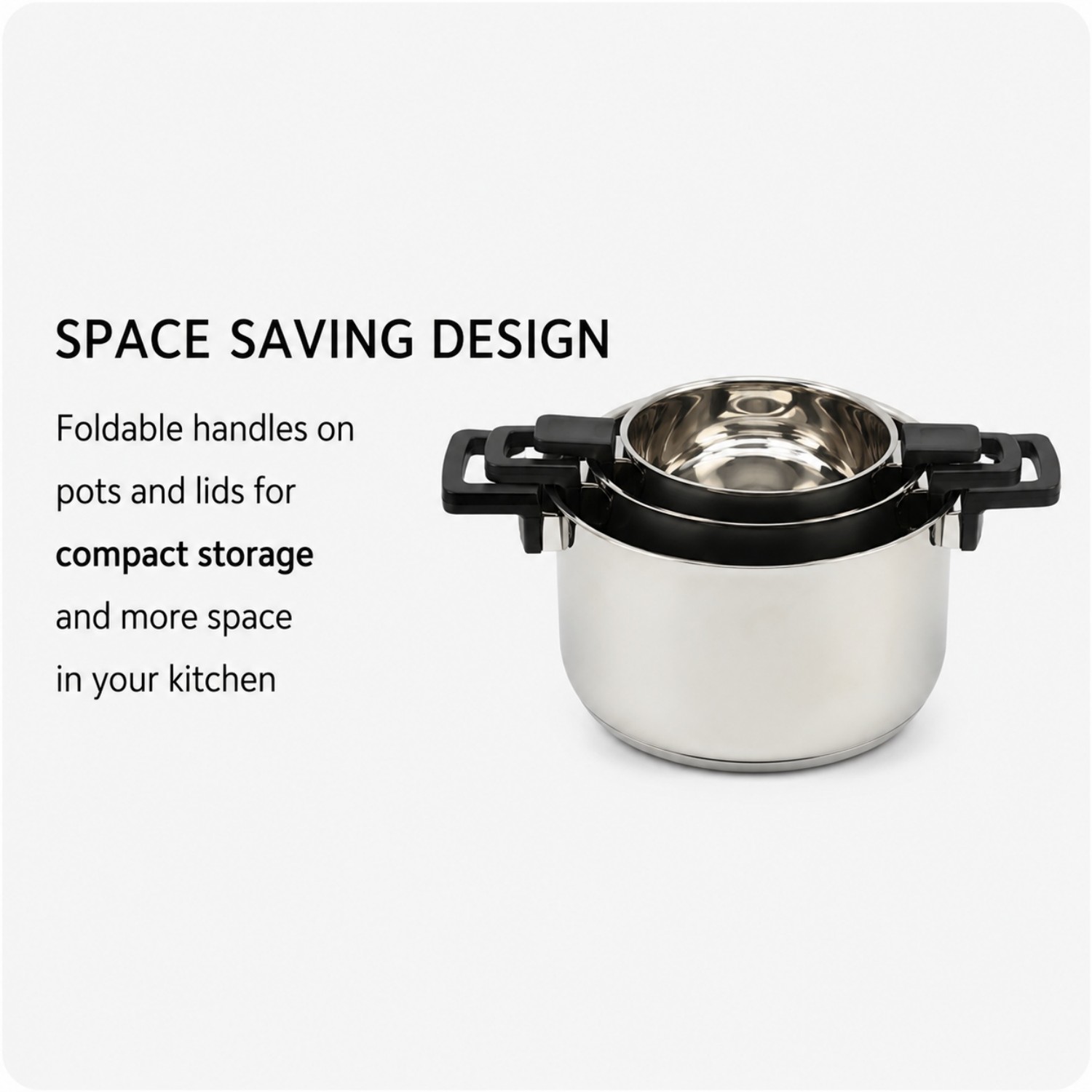 Factory New Arrival Multipurpose Wholesale Custom Kitchen Stainless Steel Cooking Pot Casserole Set Pot 6-Pieces Cookware Sets