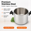 Factory Supply Multi-Functional Stainless Steel Pressure Cooker 4L 6L 8L 10L Sizes Stainless Steel Fast Cooking Pressure Cooker