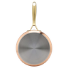 Factory Customized Hot Sale Wholesale 3 Layer Copper Tri-ply Stainless Steel Pan 20/24/26/28cm Non-Coating Cookware Frying Pan