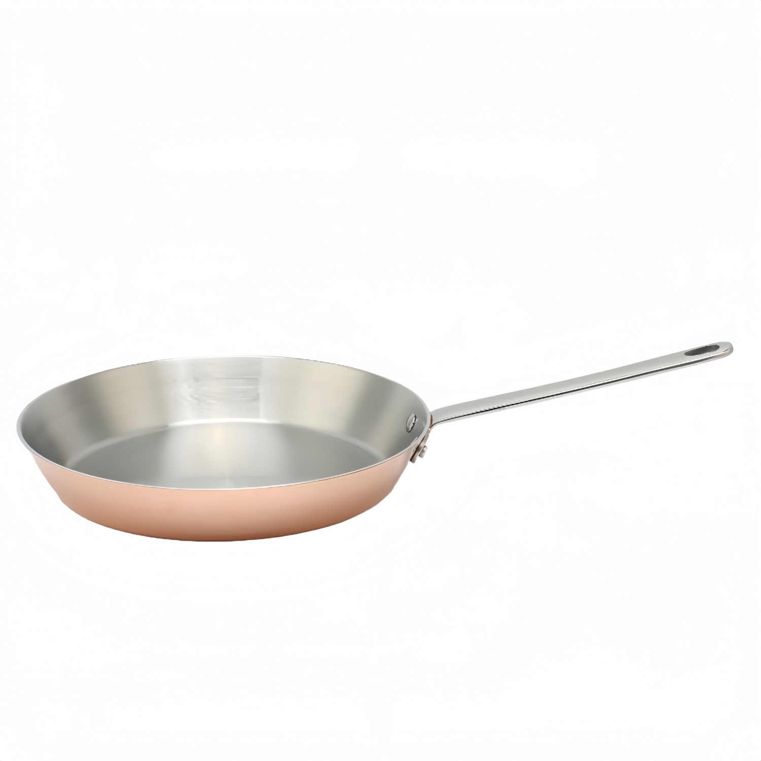 Hot Sale Wholesale 3 Layer Copper Tri-ply Stainless Steel Pan 20/24/26/28cm 8inch/10inch/12inch Non-Coating Cookware Frying Pan