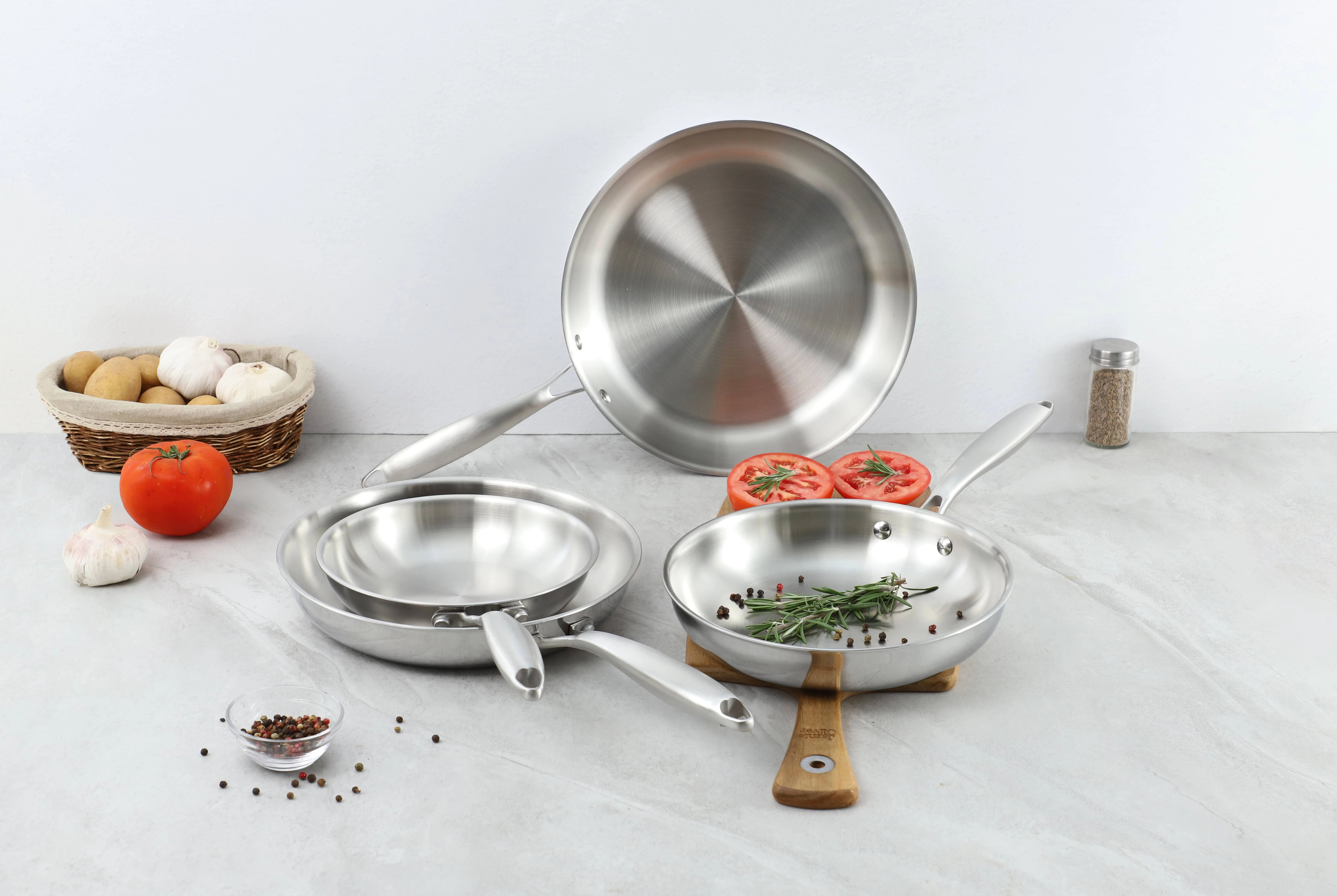 Non-stick Triply Stainless Steel Fry Pan