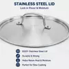 Factory Supply Stainless Steel Shallow Pot Set With Stainless Steel Handle & Lid Brazed Bottom Stockpot Suitable All Cooktops