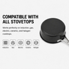 Factory New Arrival Design 16/18CM Carbon Steel Sauce Pan with Glass Lid Multipurpose Induction Cookware for Cooking Pot
