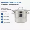Factory Supply 8 Liter Stainless Steel Pasta Cooking Pot Set With 24cm Strainer for Pasta Steamer With Glass Lid Multi-Pot
