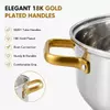 Factory Supply Wholesale Kitchen Soup Steamer Pot Set With Lid Stainless Steel Cooking Pot Set Cookware Set with Capsuled Bottom