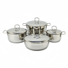 Factory New Arrival Stainless Steel Cookware Set with Handle Cooking Pots Brazed Bottom Cookware Set Casserole Set Soup & Stock Pots With Lids