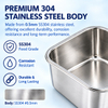 New Arrival Factory 304 Stainless Steel Fresh-keeping Lunch Box Transparent Lid Leak-proof Food Grade Microwave Sealed Box