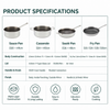 Factory New Arrival 7 Pieces 3-ply Titanium Cookware Sets 3-ply Kitchen Cooking Pot with Handle & Lid with MAO Technology