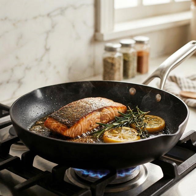 Factory Exclusive Design Seasoned 26/30CM 10/12 Inch Carbon Steel Naturally Non Stick Frying Pan Skillets Induction Compatible