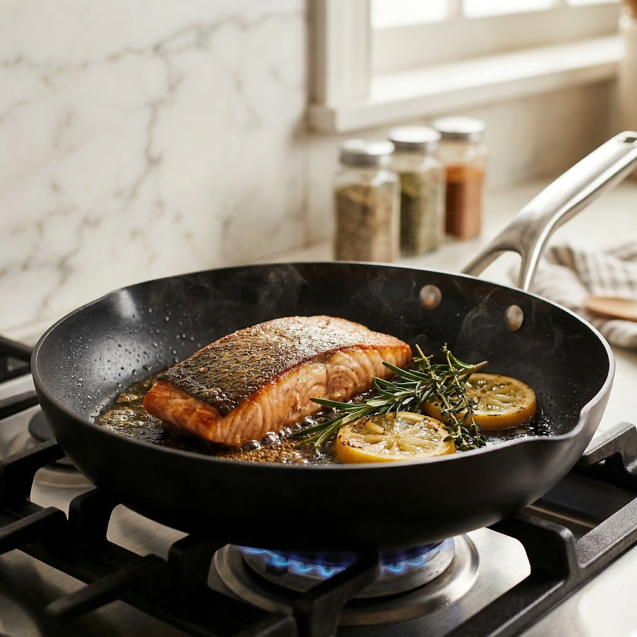 Factory Exclusive Design Seasoned 26/30CM 10/12 Inch Carbon Steel Naturally Non Stick Frying Pan Skillets Induction Compatible